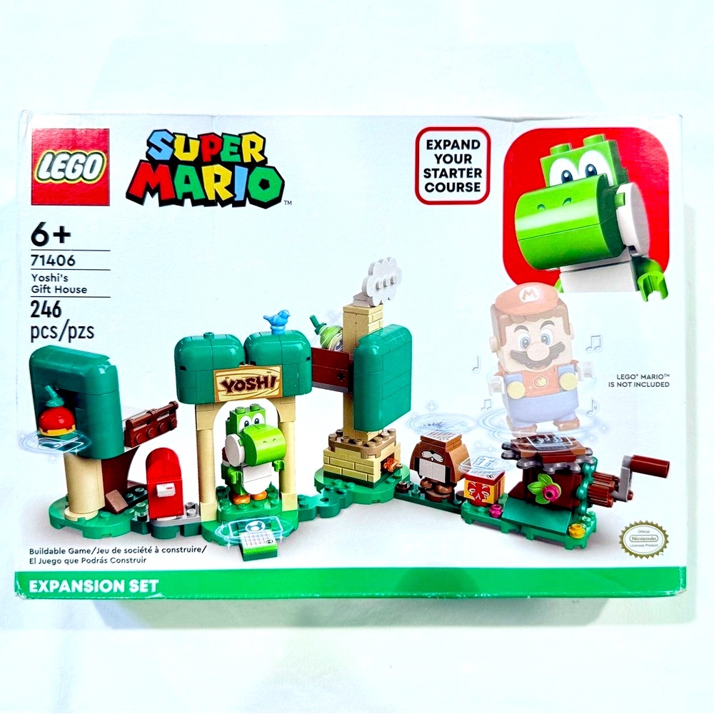 New Lego 71406 Super Mario Bros Yoshi’s Gift House Building Set Retired Monty